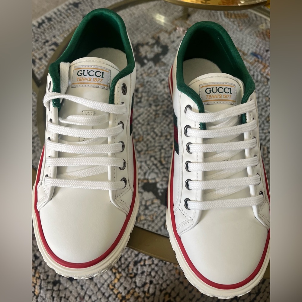 Gucci Tennis 1977 White Green Red Women's